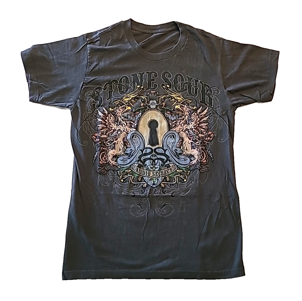 STONE SOUR Audio Secrecy Gray Concert T-Shirt / Sz M /#241