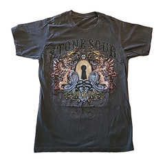 STONE SOUR Audio Secrecy Gray Concert T-Shirt / Sz M /#241