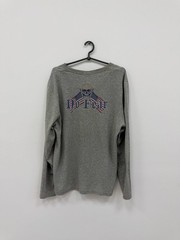 RARE Oversized VINTAGE SK8 STREETWEAR ARCHIVE Embroidered LOGO SKATER LONGSLEEVE