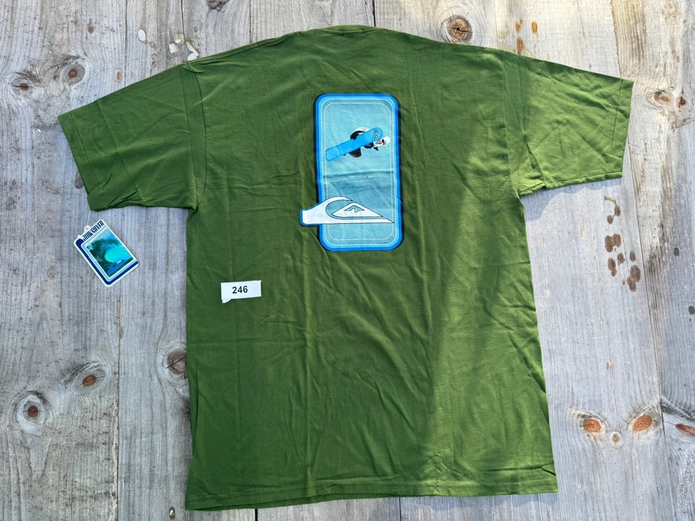 Vintage 1997 Quiksilver Single Stitch T Shirt Rare NWT Sz XL Salesman Sample USA