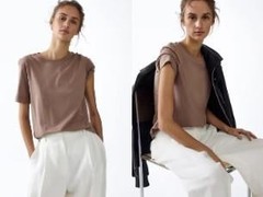 NWT H&M Silk-Blend T-Shirt