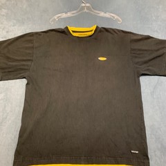 Silver Point T Shirt Mens XL Black Cotton Mesh Lined Casual Crew Neck Summer Tee