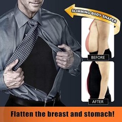 Mens Body Shaper Slimming Tummy Vest Compression Tank Top Faja camisa de hombre