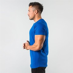 Men’s Fitness Muscle T-Shirt Slim Fit Gym Bodybuilding Short Sleeve