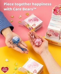 PieceRelax Care Bears 3D Puzzle Keychain 24 Plastic Pieces for Adults – Glitt…