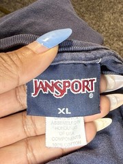 Vintage 90s Collegiate Navy Faded JanSport Howard University T-Shirt XL Boxy