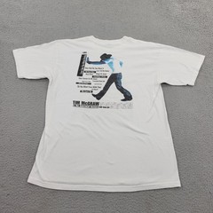 Tim McGraw Shirt Mens Large Live Like You Were Dying White Graphic Short Sleeve