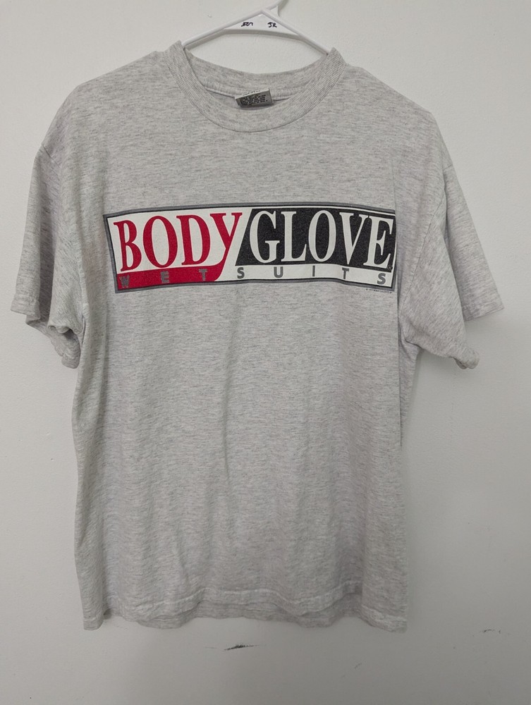Body Glove Wetsuits 1997 USA Vintage T-Shirt Size L Double Sided Surfing Beach