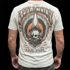 AFFLICTION American Customs GLORY BLACKLIGHT Short Sleeve Slim Fit T-shirt NWT