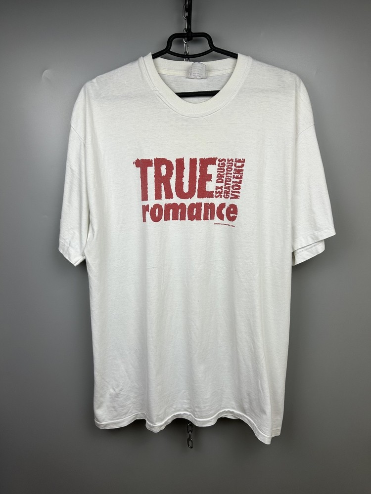 Vintage 90s True Romance 1995 Sex Grugs Movie T shirt Size XL
