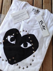 USED L SIZE, AUTHENTIC, BRAND NEW, UNUSED PLAY COMME DES GARCONS HEART-EYE PRI