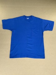 VTG BVD T Shirt Men’s LARGE Single Stitch Blue MADE USA Workwear 80s