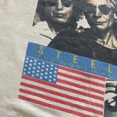 Rolling Stones Steel Wheels 1989 Shea Stadium Concert T Shirt Single Stitch USA