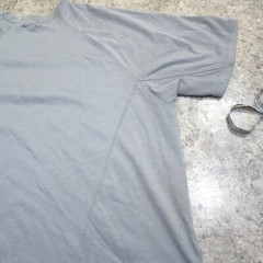 Champion Double Dry Shirt Mens 2XL Sports Short Sleeve Crew Neck Pullover Gray