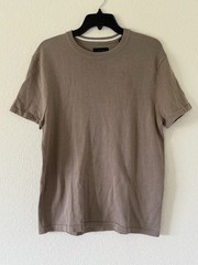 Porter & Ash Luxury Essential Men’s Size M Taupe Viscose Blend Casual T-Shirt