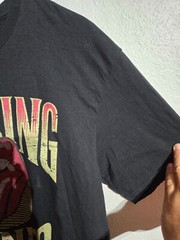 The Rolling Stones T-Shirt Men’s Size Large Black Logo Rock & Roll Rock Band Tee