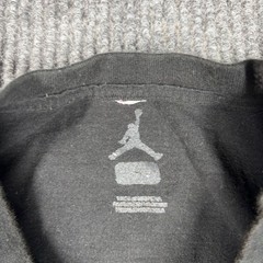Jordan Shirt Men’s L Graphic Black Red Jumpman Logo Short Sleeve Cotton