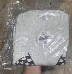Lancaster Speedway Gray T-Shirt Adult XL Dirt Track Racing Flags South Carolina