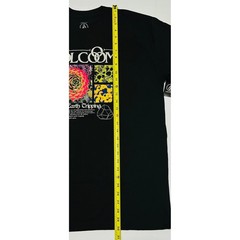 Volcom Mens Large Black Colorful Earth Tripping Succulent Graphic Shirt 2024 NWT