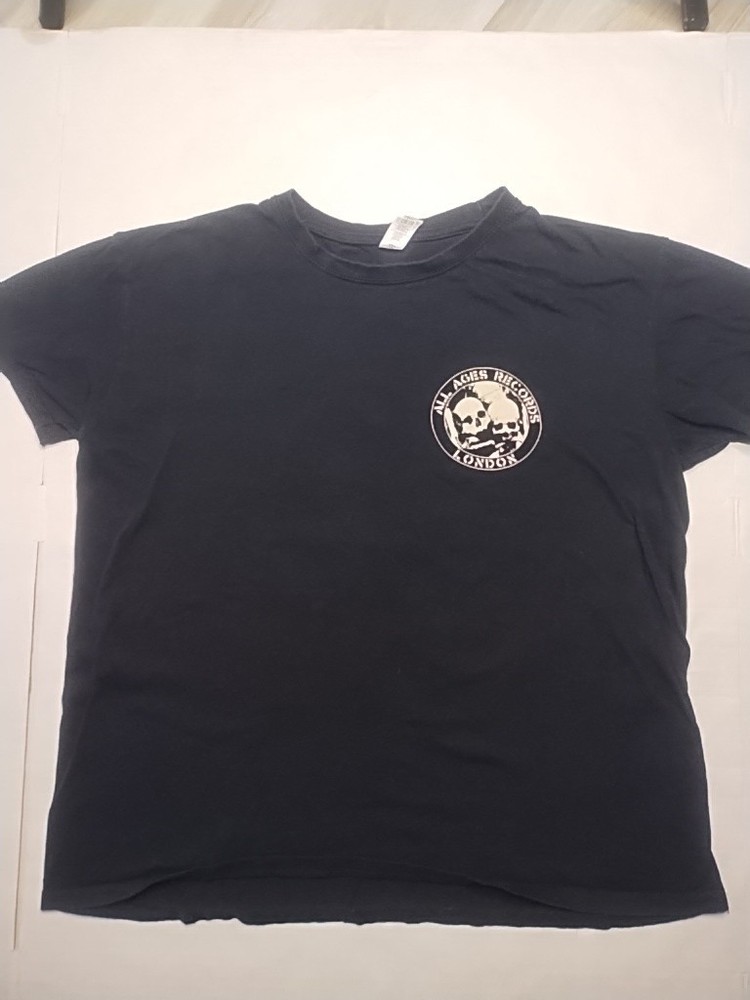 SOL’S REGENT 11380 Unisex All Ages Records LondonGraphic T-Shirt Black