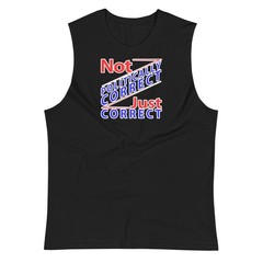 Anti Woke PC T-Shirt Politically Incorrect T-Shirt Free Speech Mens Muscle Shirt