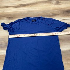 Goodlife T-Shirt Mens Medium Minimalist Supima Micro Modal Regular Fit Blue USA