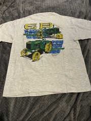 VTG Single Stitch John Deere GP General Purpose Antique Tractor T Shirt Large L