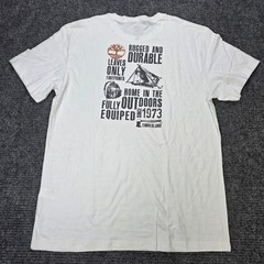 Timberland 100% Cotton T-Shirt Men’s Size Medium White Home in the Outdoors New