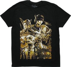Marvel Avengers Infinity War Mens The Children of Thanos Shirt New Large
