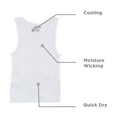Stafford 4-Pack Men’s Big & Tall Blended Cotton Dry+Cool Tank Top A-Shirt X-TALL