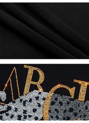 New Fashion Tiger Rhinestone Summer Short Sleeve Luxury Men Streetwear T-Shirt