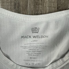 Mack Weldon Men’s Performance Crew Neck T-Shirt Large White Short Sleeve Waffle