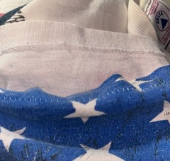 Vintage All Over Print Attacking American Bald Eagle Tee Shirt DELTA XL X large