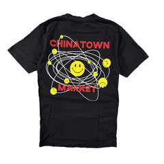 Chinatown Market Shirt Mens Small Black Smiley Atom Graphic Streetwear Tee