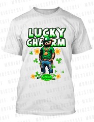St Patrick’s Day Bear Lucky Charm I’m Your Huckleberry Tee Shirt ProClub Shaka T