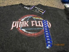 Pink Floyd Tie-Dyed T-Shirt – Gray – 2XL – New!