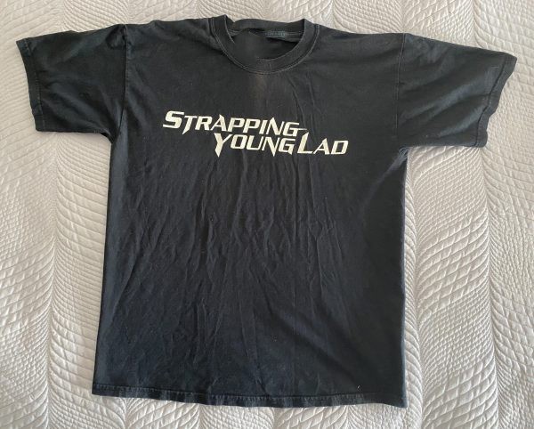 Strapping Young Lad Logo Black Cotton Shirt FUll size S-5XL HS384