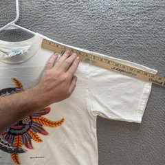 Vintage Yazbek Shirt Adult Large White Aztec Nature Grunge Skater Thrasher Y2K