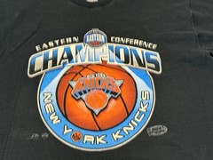 Vintage 1999 NBA Finals New York Knicks XL Eastern Conference Champions T-Shirt