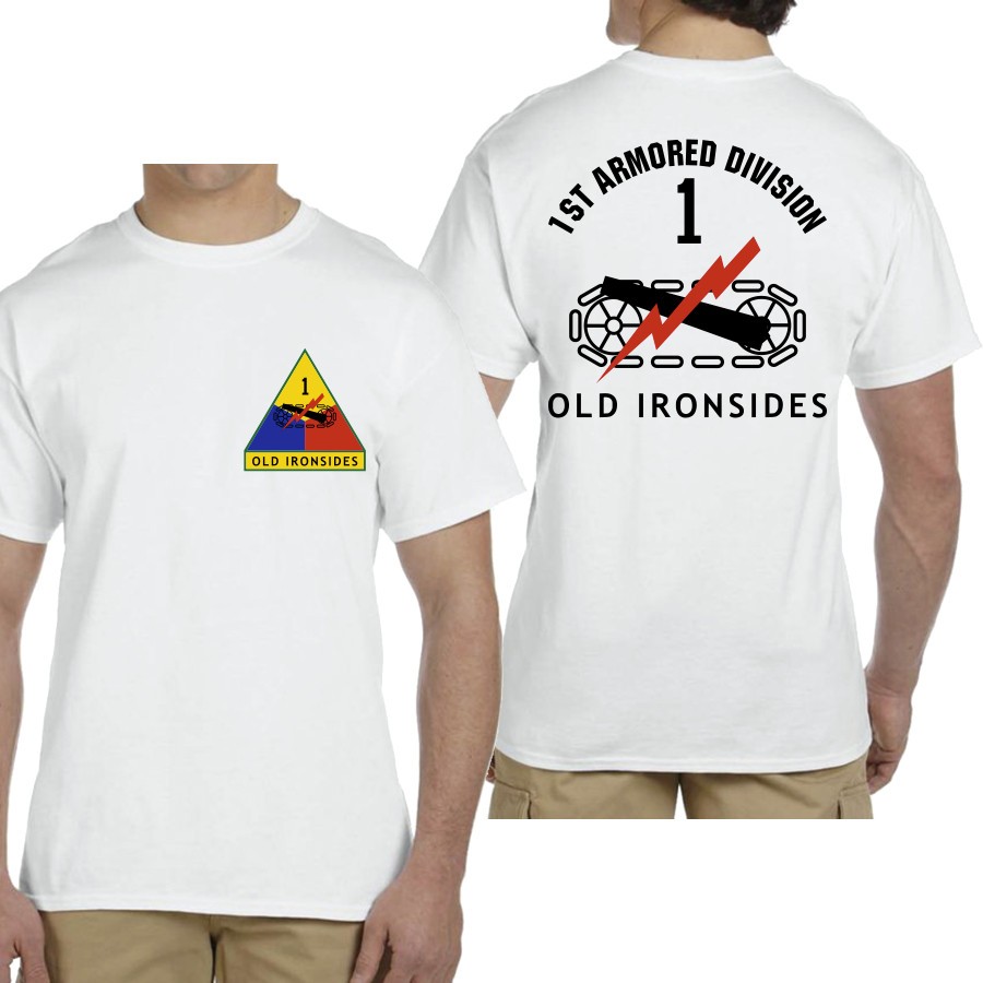 1st Armored Division Old Ironsides US Military History Retro Style T-shirt