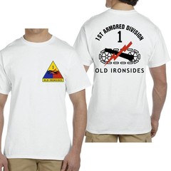 1st Armored Division Old Ironsides US Military History Retro Style T-shirt