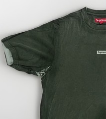 SUPREME T-Shirt OVERPRINT BOX LOGO S/S Top SS24 Green MEDIUM 100% COTTON