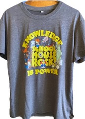 NEW SIZE XL Schoolhouse Rocks ‘Knowledge Is Power’ Ripple Junction T-Shirt