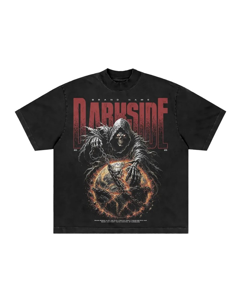 Dark Reaper Skull Graphic T Shirt Gothic Vintage Streetwear Tee Unisex