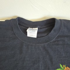 Vintage 2004Gildan Ultra Cotton Heavyweight Coors Light Tiki Graphic Tee Black M