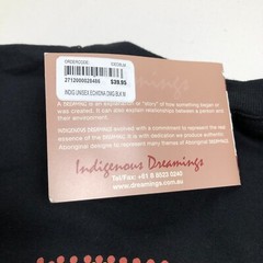 NEW Austrailia Indigenous Dreamings T Shirt Men’s Medium M Black Short Sleeves