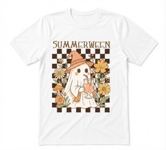Halloween Ghost Summerween Summer Cocktail White T-shirt
