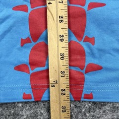 LRG Dead Serious Shirt Mens 2XL Blue Skeleton Lifted Research Group Kanye Glow