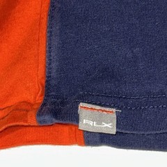 RLX Ralph Lauren Shirt Mens Size Large Blue Orange Long Sleeve Y2K 100% Cotton