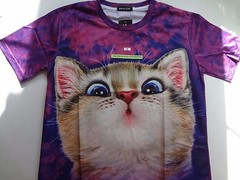 Fashion Cat Boy Girl 3D Graphing T Shirt Top Short Sleeve Casual Tee USA Seller!